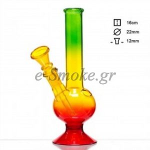 Rasta Glass Bong 16cm 01114Ν