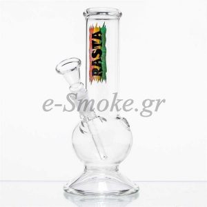 Rasta Flag Glass Bong 40mm - 21cm  02585