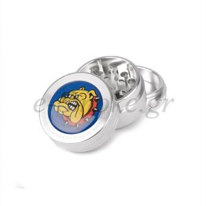 Grinder 3-Part The Bulldog Silver Metal