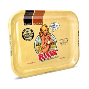 Raw Δίσκος Metal Rolling Tray Raw Girl ΗΒ13333