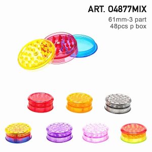 Grinder Plastic  61mm - 3 part 04877Mix