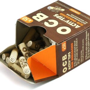 OCB Activ'Tips Slim Virgin Ενεργού Άνθρακα 7mm