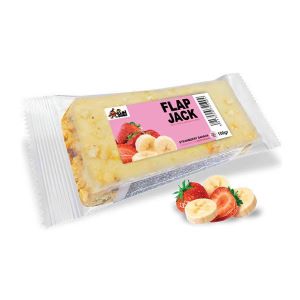 GAINBOMBZ FLAPJACK OAT BAR XL STRAWBERRY BANANA 100GR
