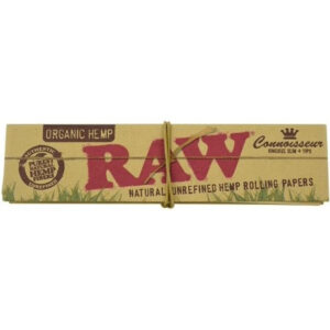 Χαρτάκια Raw - Organic Hemp - King Size Slim με Τζιβάνα 24τεμ.