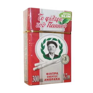 Του Παππού Φιλτράκια Extra Slim Ενεργού Άνθρακα 5.7mm 300τ 47629