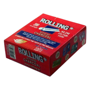 Φιλτράκια Στριφτού Rolling 47612 Slim Ενεργού Άνθρακα 6mm 200τ