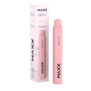 Maxx Vape 1300+ Apple Ice 0% Nicotine