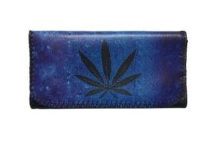 Καπνοσακούλα PU Blue Canna