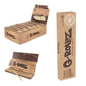 G-rollz KS unbleached extra thin αλεύκαντα χαρτάκια & τζιβάνες + poker