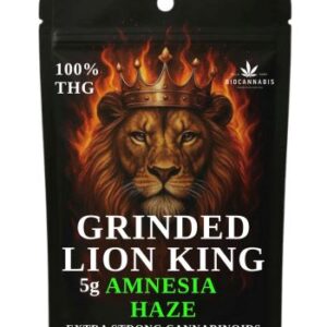 Lion King THG 100% Amnesia Haze 5gr Grinded Flower