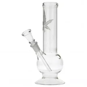 Γυάλινο Bong Sand Leaf Glass 21cm 01192